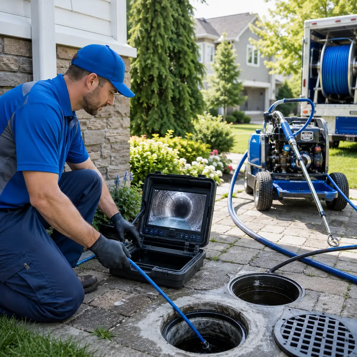 Outdoor drain cleaning professionals serving Calcium, NY