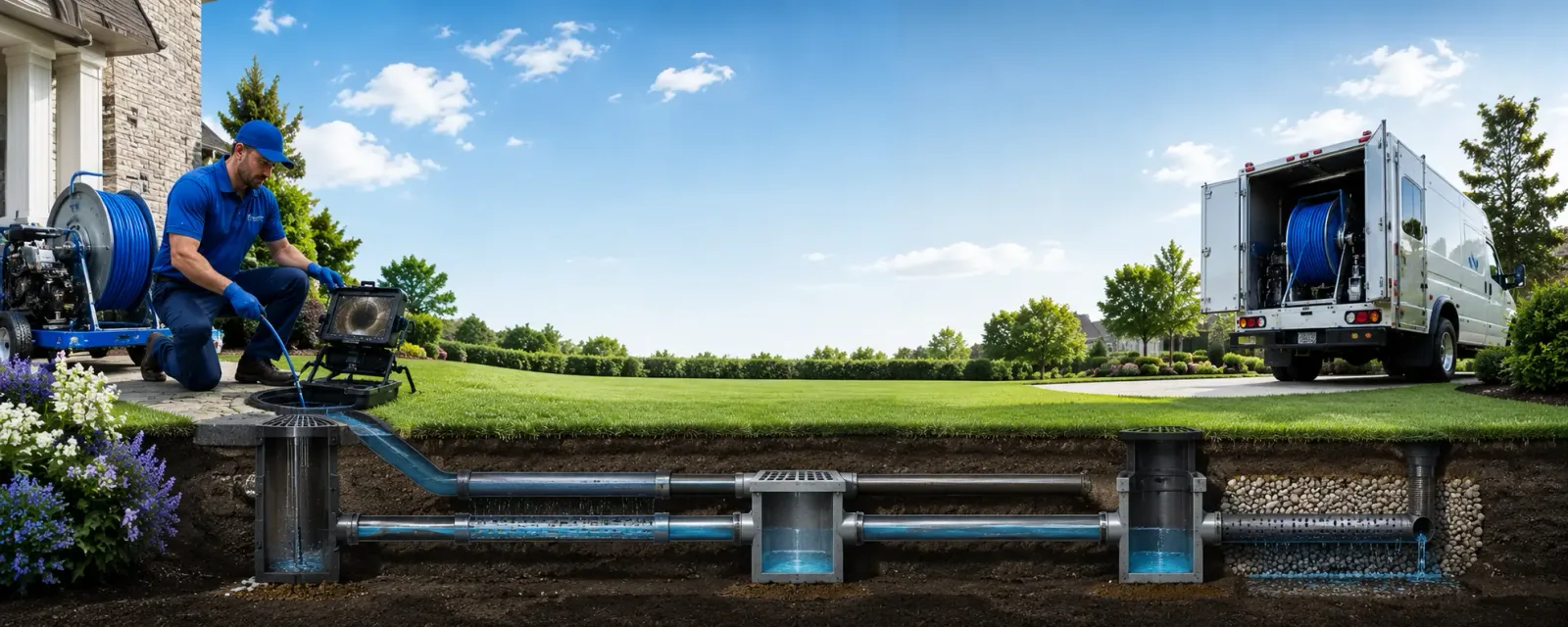 Outdoor drain cleaning information for Calcium, NY